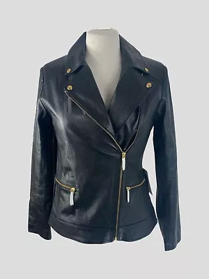 Buy Baukjen Black Leather Jacket Size UK10/US6 • 175£