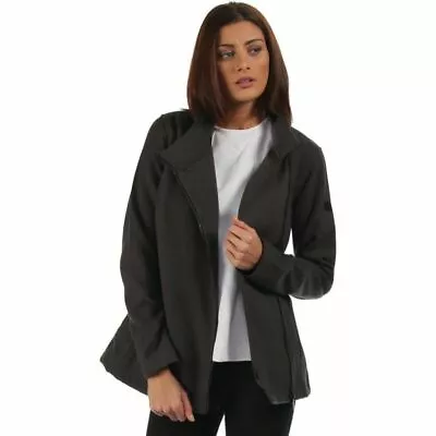 Buy Regatta Coat Size 10 Jacket Grey Ladies Fleece Waterfall Biker Womens • 14.99£