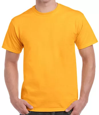 Buy Gildan Adults Ultra Cotton T-Shirt Classic Plain Casual Tee Shirt Workwear S-5XL • 6.57£