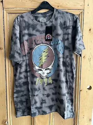 Buy Grateful Dead: ’Tour 1974’ Two Tone Tie Dye T-Shirt *Official Merchandise*  • 17.99£