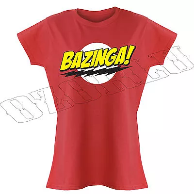 Buy Bazinga The Big Bang Theory Inspired Sheldon TV Gift Funny Ladies T-Shirts S-XXL • 12.09£