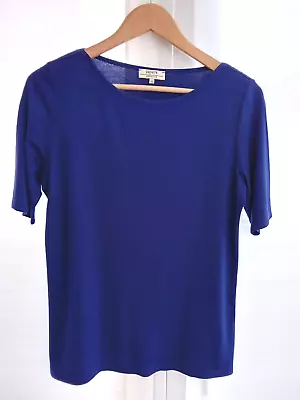 Buy Papaya Weekend Women's Purple Short Sleeve Stretch Soft Jersey Smart Top Size 12 • 3.99£