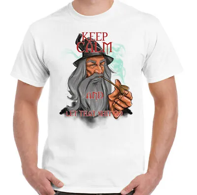 Buy Lord Of The Rings T-Shirt Keep Calm & Let That Sh!t Go Mens Funny Inspired Movie • 11.98£