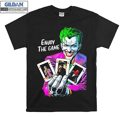 Buy Enjoy The Game Face Joker Smile T-shirt Gift Hoodie Tshirt Men Women Unisex E657 • 11.95£
