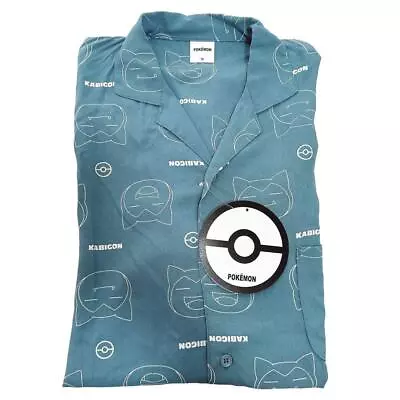 Buy Pocket Monster Pokemon Snorlax Aloha Shirt All-Over Pattern Dress-Up • 65.73£