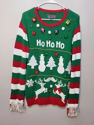 Buy Ugly Christmas Sweater Kit Made Tacky Oversized  Size Medium • 9.46£