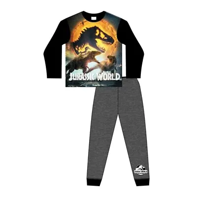 Buy Boys Official Jurassic World Pyjamas Pajamas Pjs Kids Children's Age 5 6 8 10 • 8.99£