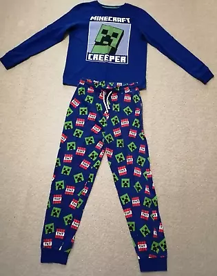 Buy Boys NEXT Minecraft Creeper PJ's / Pyjamas - Age 13 Years • 7.50£