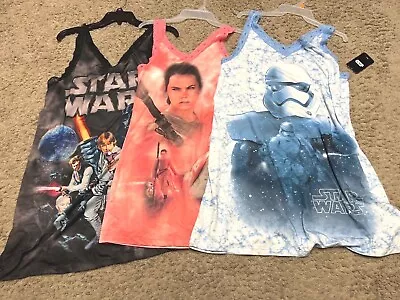 Buy Star Wars - Ladies Pajamas Tank Nightgown - You Pick - Darth Vader Storm Trooper • 15.54£