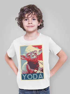 Buy Yoda T-Shirt Star Wars Sci Fi  Space Boys Girls Movie Retro Children Tee Kids • 5.99£