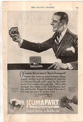 Buy 1922 J.C. Leyendecker Original Kum-a-Part Men's Jewelry Alternate Ad - • 8.39£