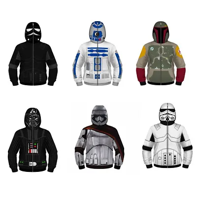 Buy Star Wars The Mandalorian 3D Kids Hoodies Cosplay Darth Vader Jedi Jackets Coats • 13£