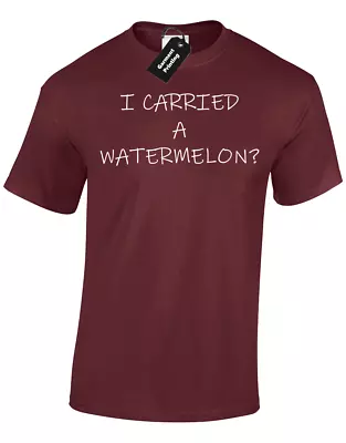 Buy I Carried A Watermelon Mens T-shirt Funny Retro Classic Design New  • 7.99£