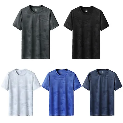 Buy Mens Quick Dry T-Shirt Active UPF 50+ UV Sun Protection Shirts Casual Gym • 9.59£