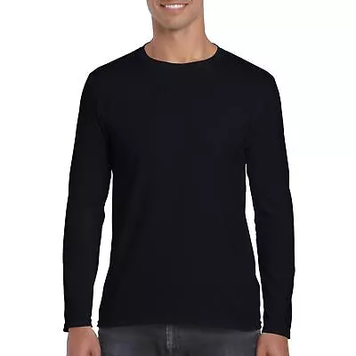 Buy Unisex Mens Long Sleeve T-Shirts 100% Cotton Plain Full Tee Shirt 160gsm Lot • 13.99£