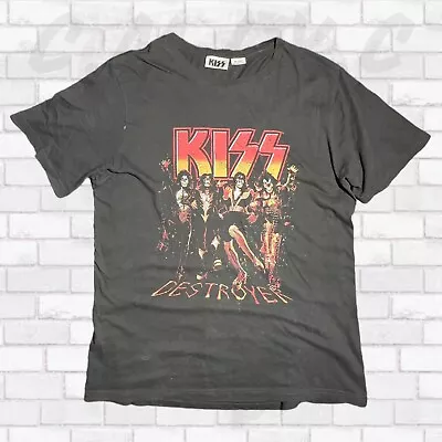 Buy Kiss Merch Rock N Roll Heavy Metal Music Men’s T-shirt XL Vintage Graphic Print • 15.61£