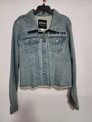 Buy Harry Potter Deathly Hallows Cropped Jean Jacket • 23.62£