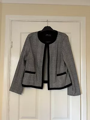 Buy Size 16 Marks And Spencer Jacket Blazer Black Check Smart  • 13£