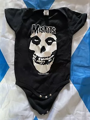 Buy Misfits Official Licensed Fiend Skull Baby Toddler One Piece Size 12-18 Months • 18.99£