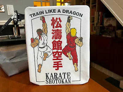Buy Street Fighter II Karate Dojo Gym Poster Tee - Ryu & Ken Shotokan T-Shirt • 16.49£
