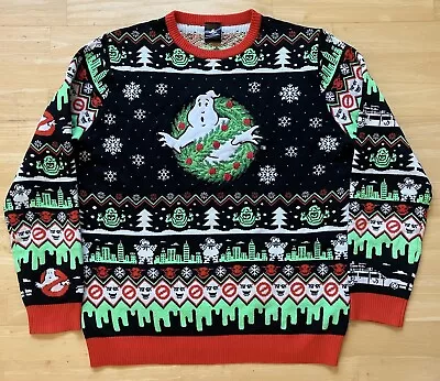 Buy Large 47  Inch Chest Ghostbusters Ugly Christmas Jumper Sweater Xmas By Numskull • 29.99£