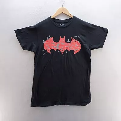 Buy Batman T Shirt Medium Black Graphic Print Logo DC Comics Short Sleeve Cotton • 8.09£