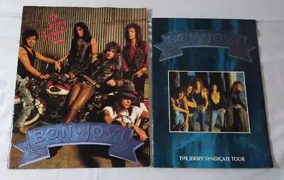 Buy 2 X Bon Jovi The Jersey Syndicate Tour Programmes 1988 - 1991 With 2 UK Merch • 14.40£