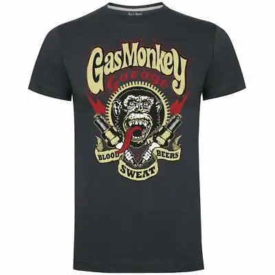 Buy Gas Monkey Garage Spark Plugs T Shirt - Charcoal Grey - UK STOCK UK SELLER GMG • 17.99£