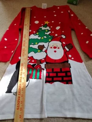 Buy Christmas Sweater Dress GIRLS LIGHTWEIGHT Holiday Party Girls Junior Kid XL 14 • 13.62£
