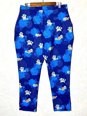 Buy Black Milk Squirtle Flower Pokemon Cuffed Pants HTF NWT BLUE STRETCH SIZE XL • 93.55£