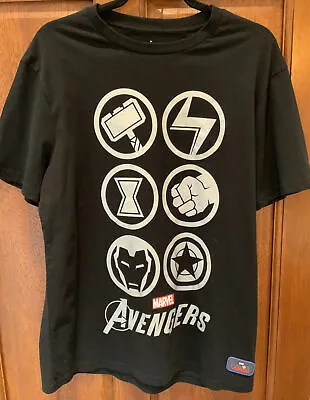 Buy Mens Disney Marvel Avengers T-Shirt Top Size L- Gamer Verse Black- New • 8£