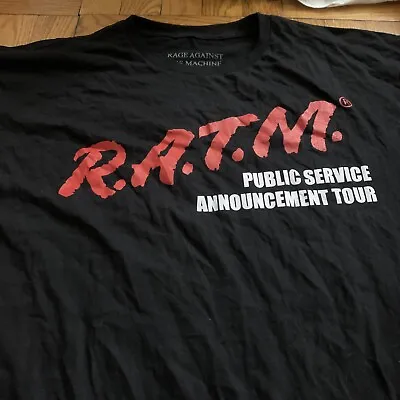 Buy 2022 Rage Against Machine DARE Public Service Concert Shirt Large Tour RATM MSG • 76.94£