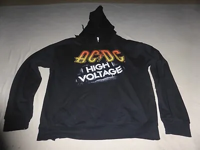 Buy Ac/dc High Voltage European Tour Hoodie Live 1975 Sweatshirt Size L Concert • 33.24£