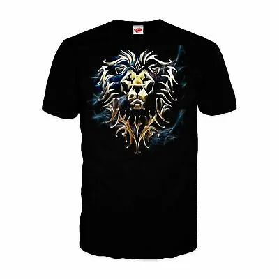 Buy Warcraft Alliance Logo Saturated Official Men's T-shirt (Black) • 22.99£