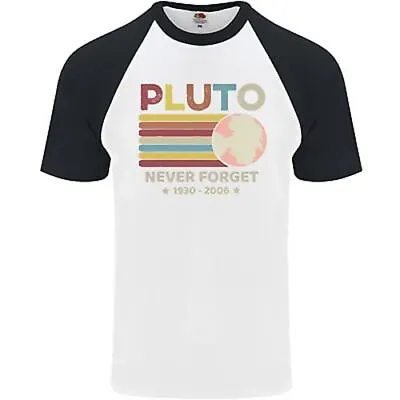 Buy Pluto Never Forget Space Astronomy Planet Mens S/S Baseball T-Shirt • 10.99£