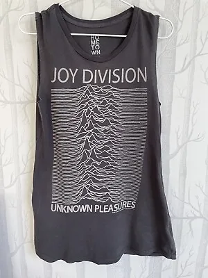 Buy Joy Division Women's Grey Vest Long Length.  Band T-shirt. Size S. • 7£
