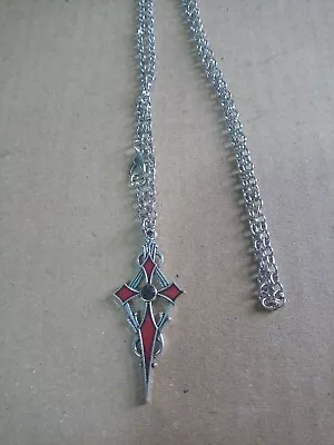 Buy Silver Colored Gothic Cross Necklace • 1.99£