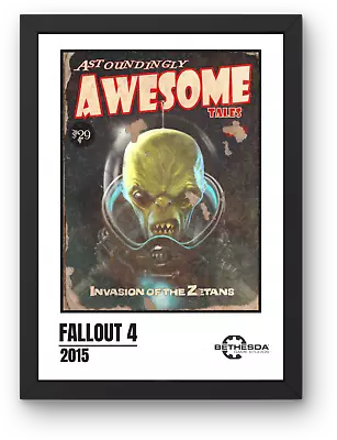 Buy Fallout 4 Astoundingly Awesome Tales, A3, A4, A5 Print Poster, Bethesda Merch • 15£