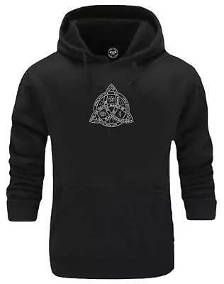 Buy Celtic Knot Hoodie Vikings Clothing Valhalla Valknut Norse Pagan Thor Odin Top • 19.31£