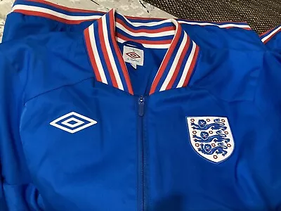 Buy ENGLAND UMBRO Football Jacket Men's Large Track Top Retro Blue 1966 Anthem • 45£