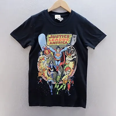 Buy Justice League T Shirt Small Black Graphic Print Superman DC Comics Short Sleeve • 8.99£
