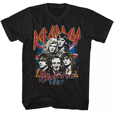 Buy Def Leppard Hysteria 1987 Band Photo Men's T Shirt Rock Concert Music Merch • 40.90£