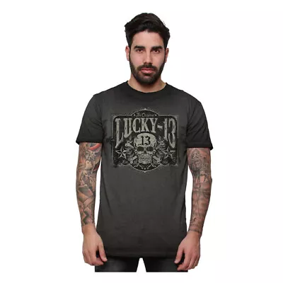 Buy Lucky 13 Tombstone T-Shirt Vintage Black • 30.99£