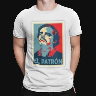Buy Pablo Escobar Hope Poster T-Shirt - TV - Retro - Narcos - Cartel - Drug Lord • 8.39£