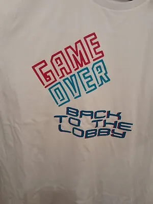 Buy Game Over Mens White T Shirt Large • 12.99£