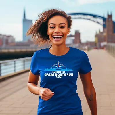 Buy Ladies Running GNR 2024 T Shirt Run Half Marathon Sports Mum Great North Top • 14.99£