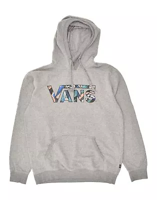 Buy VANS Mens Graphic Hoodie Jumper XL Grey Cotton BC07 • 22.26£