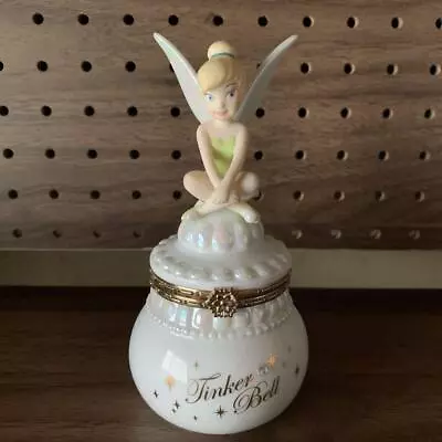 Buy Disney Tinker Bell Peter Pan Hinged Box Trinket Jewelry Case Figurine RARE • 110.96£