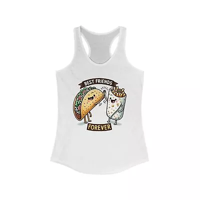 Buy  Best Friends Forever  Taco And Burrito Women's Ideal Racerback Tank • 19.20£