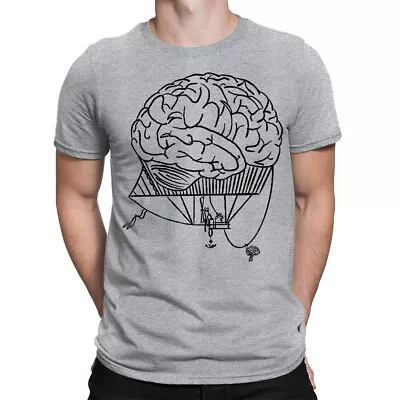 Buy Anatomical Brain Hot Air Balloon Mind Mental Health Mens Womens T-Shirts Top #D • 9.99£